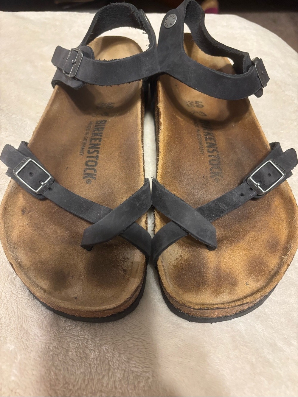 Birkenstock Taormina oiled leather black. 40 regular
